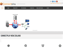 Tablet Screenshot of connectplay.co.nz